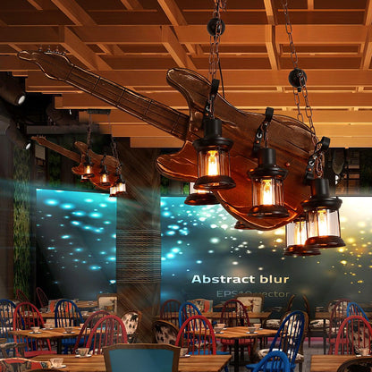 Vintage Guitar Chandelier