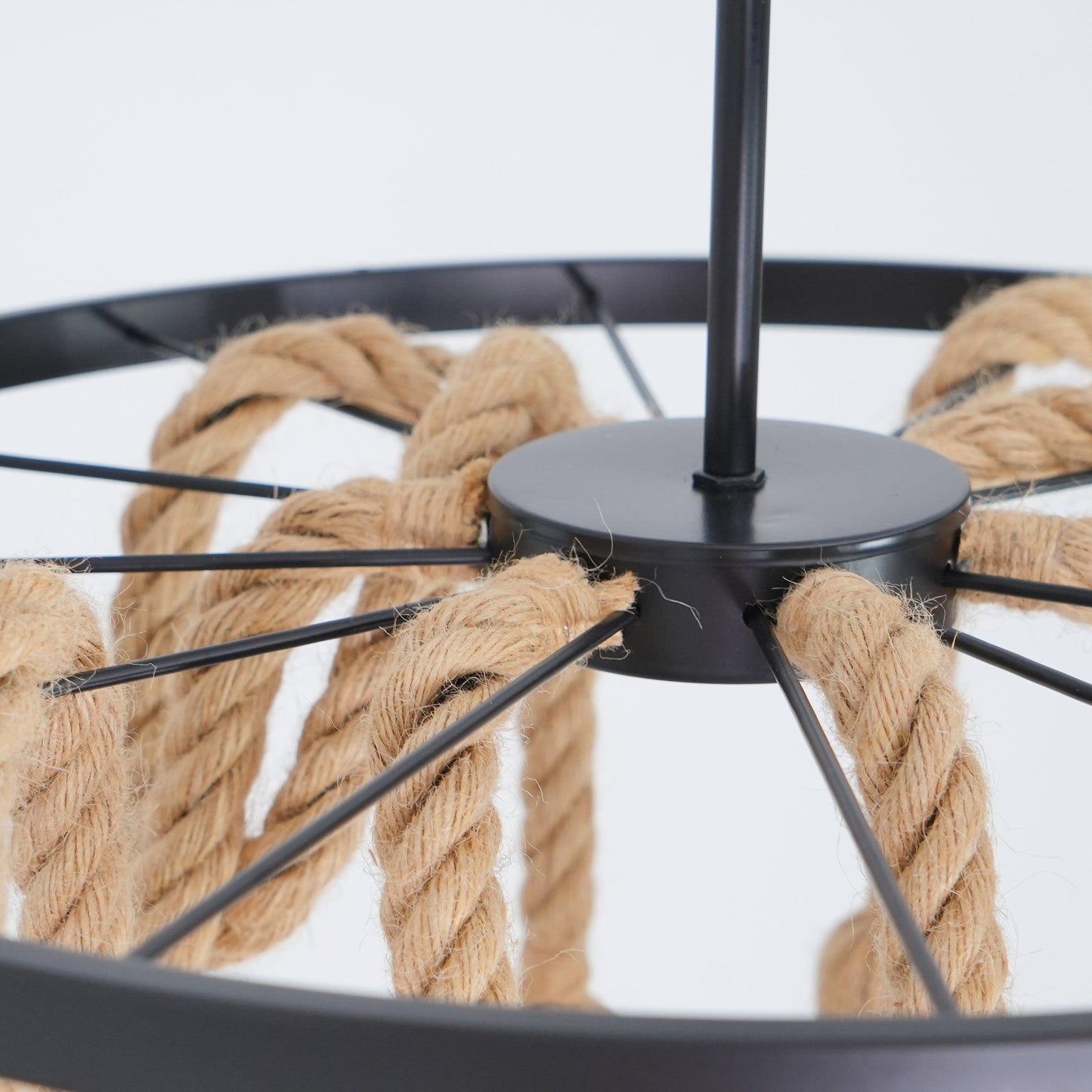 Creative and Personalized Hemp Rope Retro Chandelier