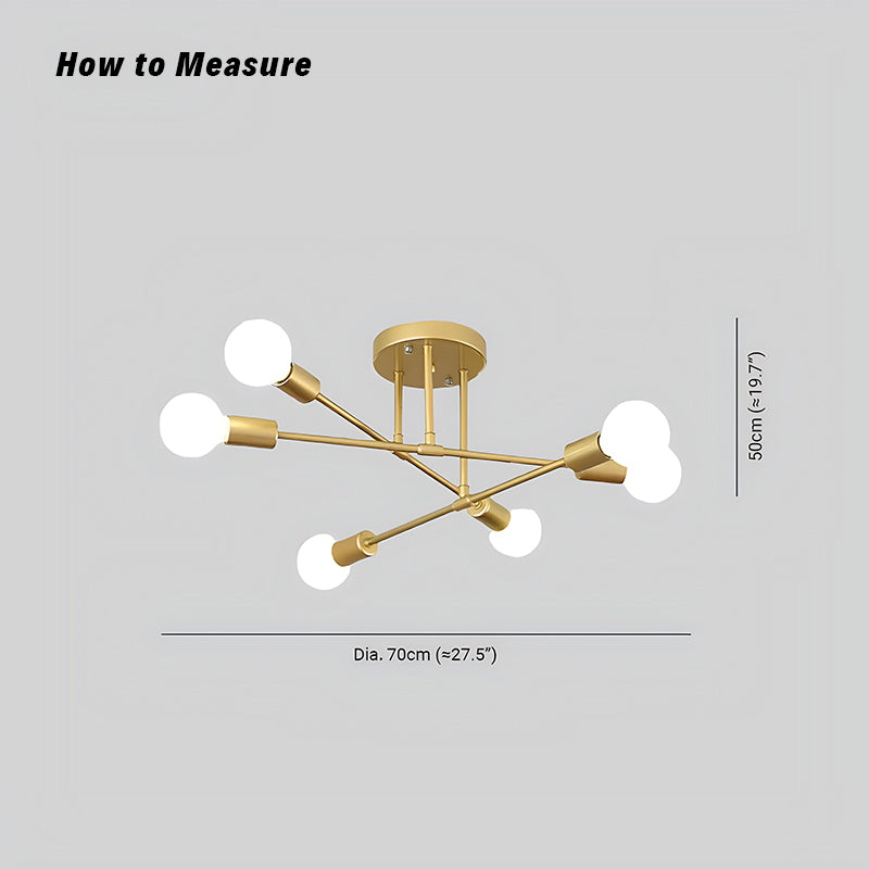 Modern Line Combination Ceiling Lamp