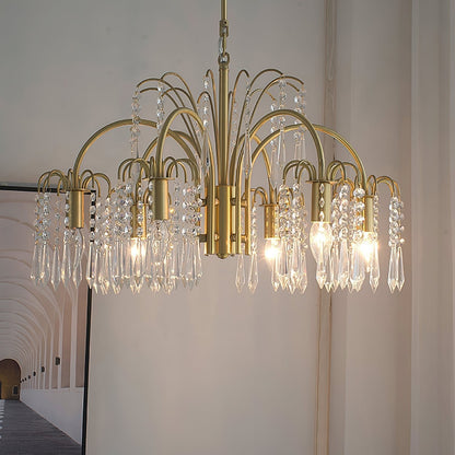 American Style All-Copper Crystal Chandelier