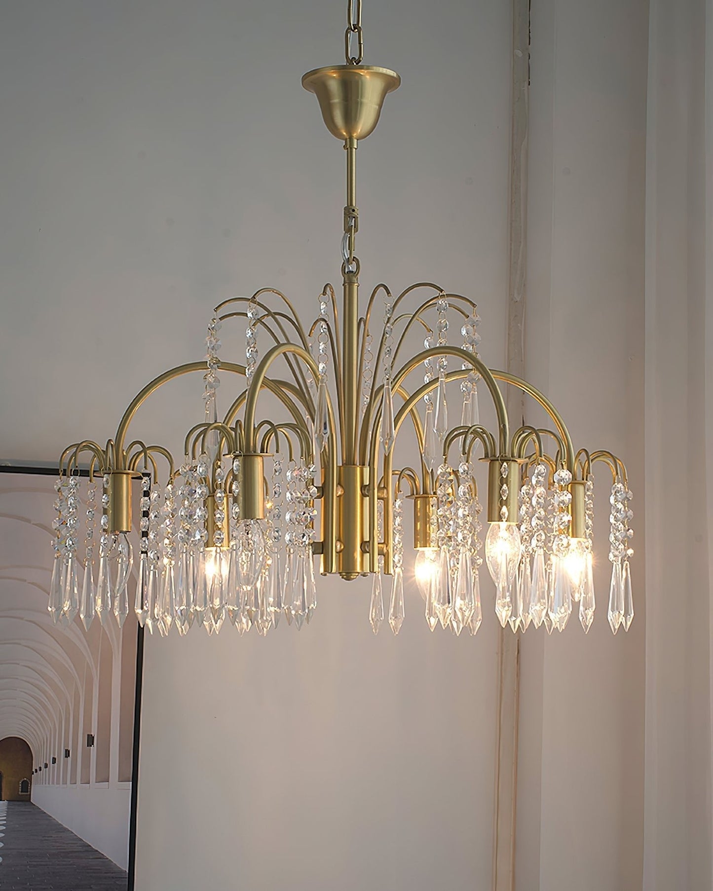 American Style All-Copper Crystal Chandelier