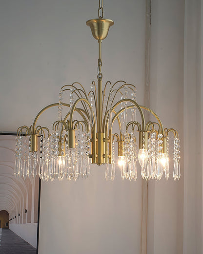American Style All-Copper Crystal Chandelier