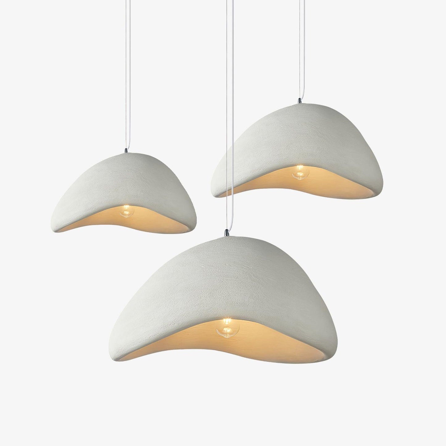 Eggshell Combination Ceiling Fixture Chandelier