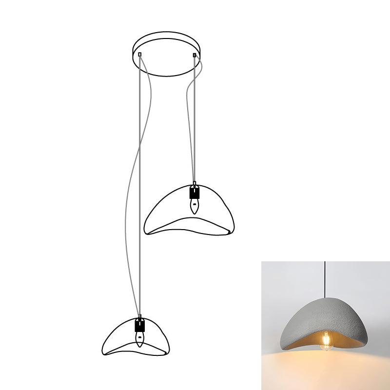 Eggshell Combination Ceiling Fixture Chandelier