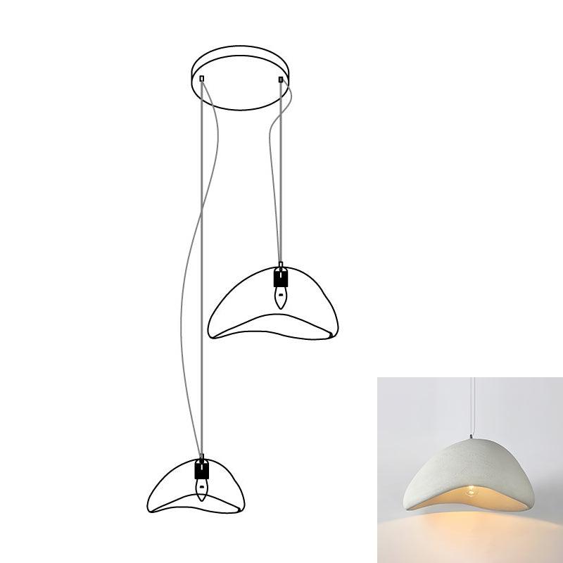 Eggshell Combination Ceiling Fixture Chandelier