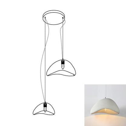 Eggshell Combination Ceiling Fixture Chandelier