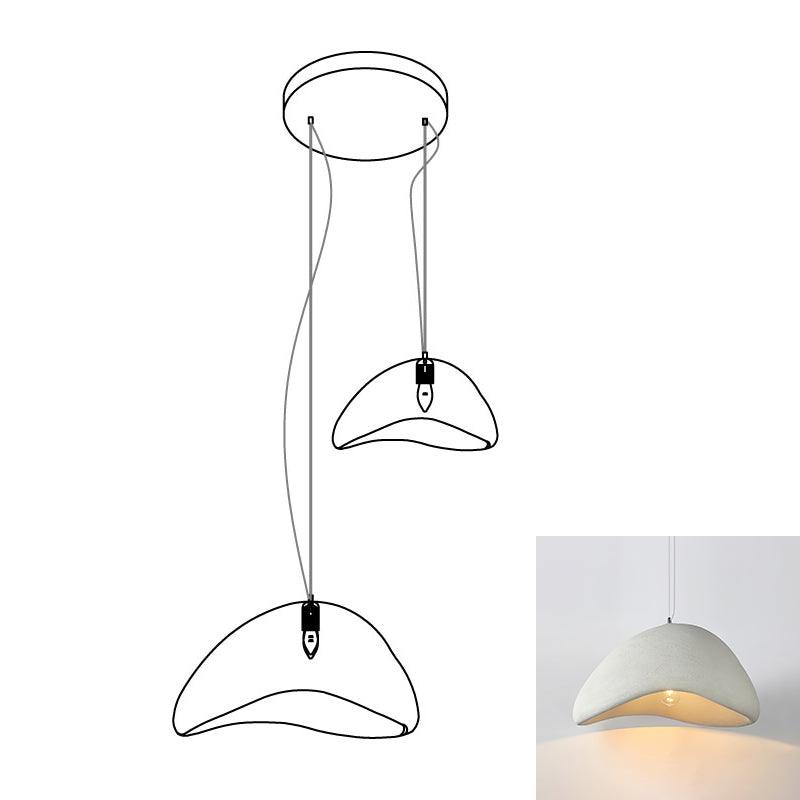 Eggshell Combination Ceiling Fixture Chandelier