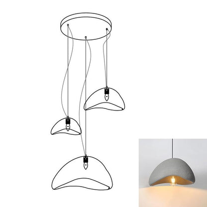 Eggshell Combination Ceiling Fixture Chandelier