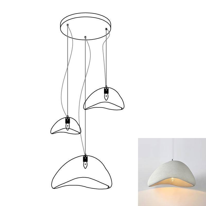 Eggshell Combination Ceiling Fixture Chandelier