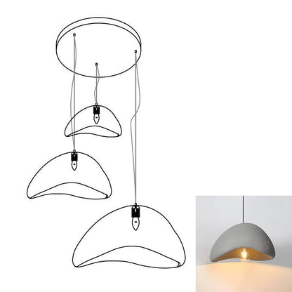 Eggshell Combination Ceiling Fixture Chandelier