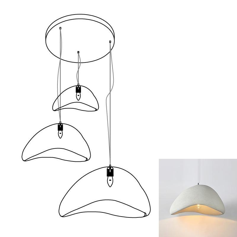 Eggshell Combination Ceiling Fixture Chandelier
