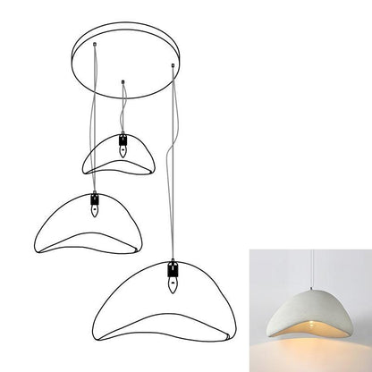 Eggshell Combination Ceiling Fixture Chandelier