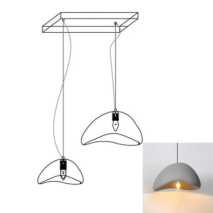 Eggshell Combination Ceiling Fixture Chandelier