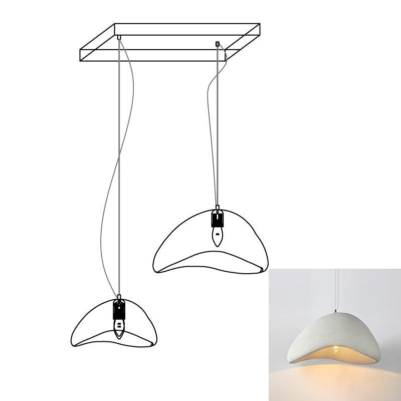 Eggshell Combination Ceiling Fixture Chandelier