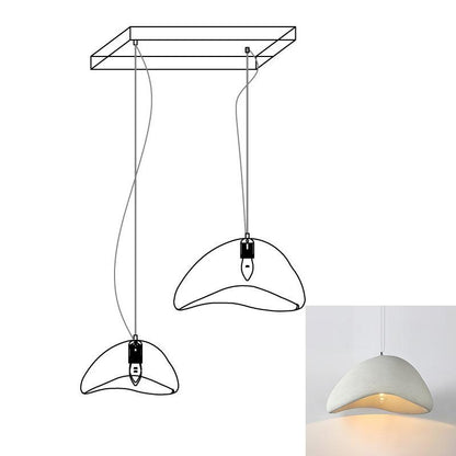 Eggshell Combination Ceiling Fixture Chandelier