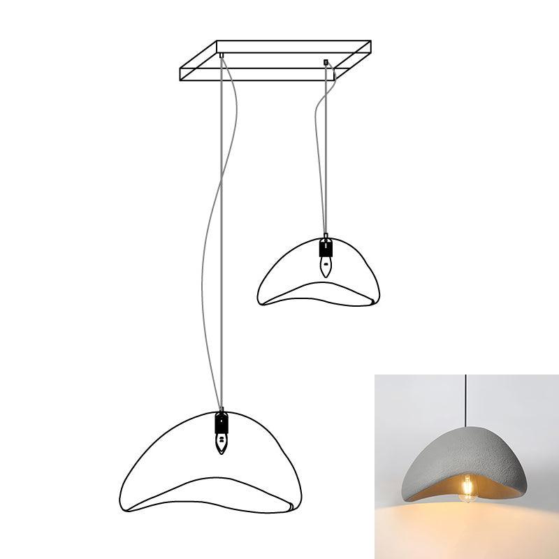Eggshell Combination Ceiling Fixture Chandelier