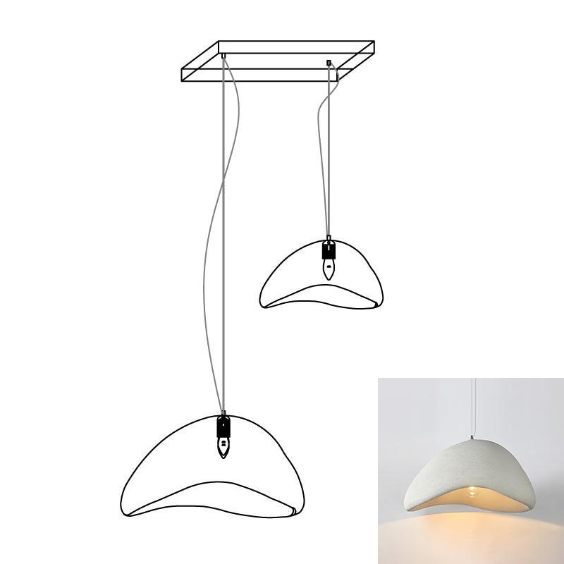 Eggshell Combination Ceiling Fixture Chandelier