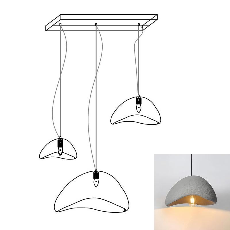Eggshell Combination Ceiling Fixture Chandelier
