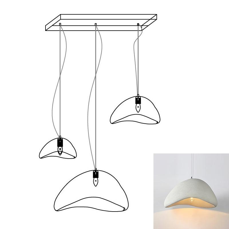 Eggshell Combination Ceiling Fixture Chandelier