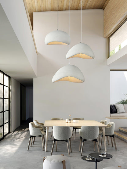 Eggshell Combination Ceiling Fixture Chandelier