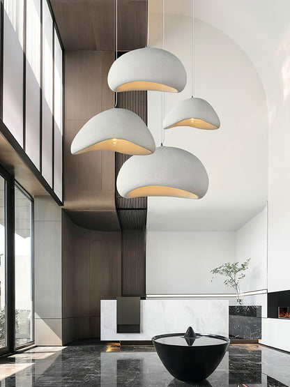 Eggshell Combination Ceiling Fixture Chandelier