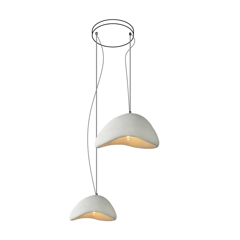 Eggshell Combination Ceiling Fixture Chandelier