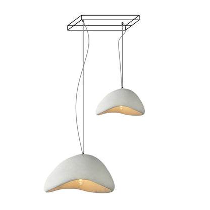 Eggshell Combination Ceiling Fixture Chandelier