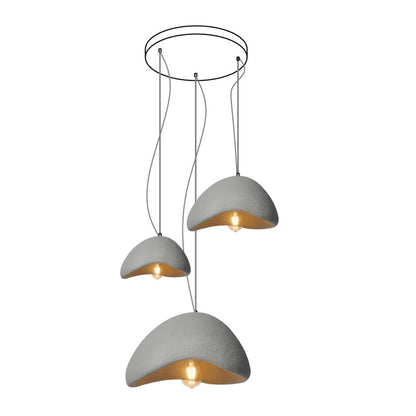 Eggshell Combination Ceiling Fixture Chandelier