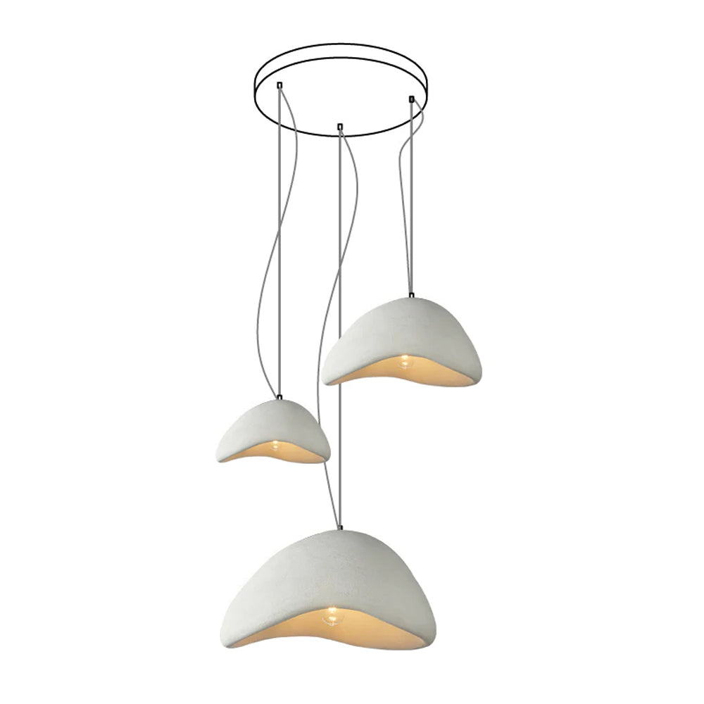 Eggshell Combination Ceiling Fixture Chandelier
