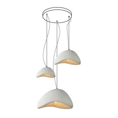 Eggshell Combination Ceiling Fixture Chandelier