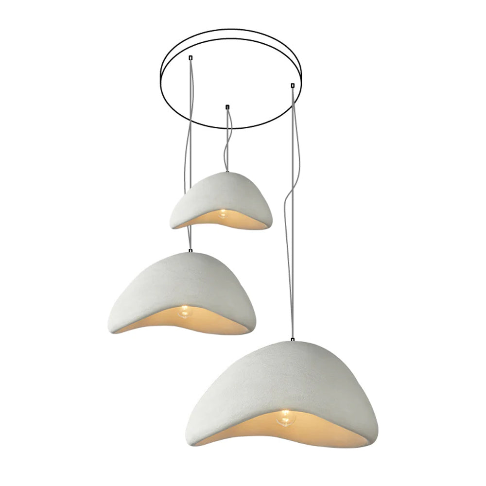 Eggshell Combination Ceiling Fixture Chandelier