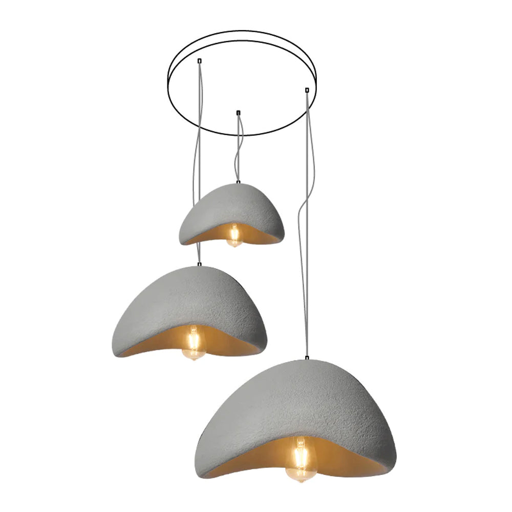 Eggshell Combination Ceiling Fixture Chandelier