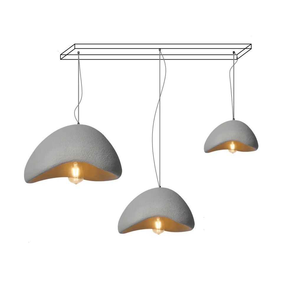 Eggshell Combination Ceiling Fixture Chandelier