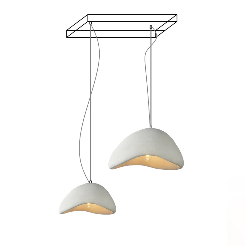 Eggshell Combination Ceiling Fixture Chandelier