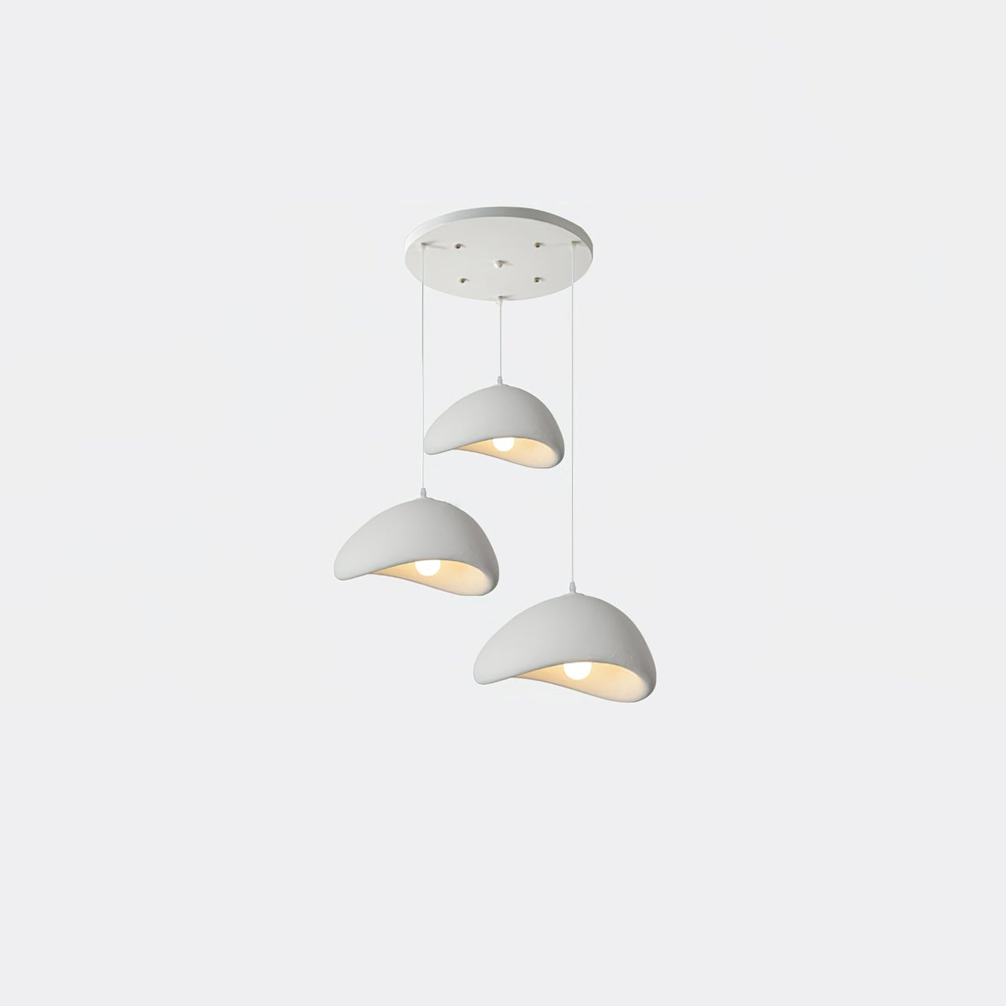 Eggshell Combination Ceiling Fixture Chandelier