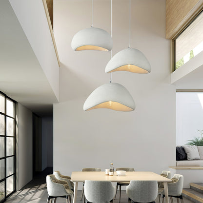 Eggshell Combination Ceiling Fixture Chandelier