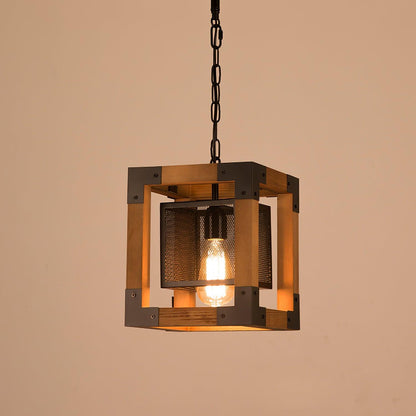 American Rectangular Retro Chandelier