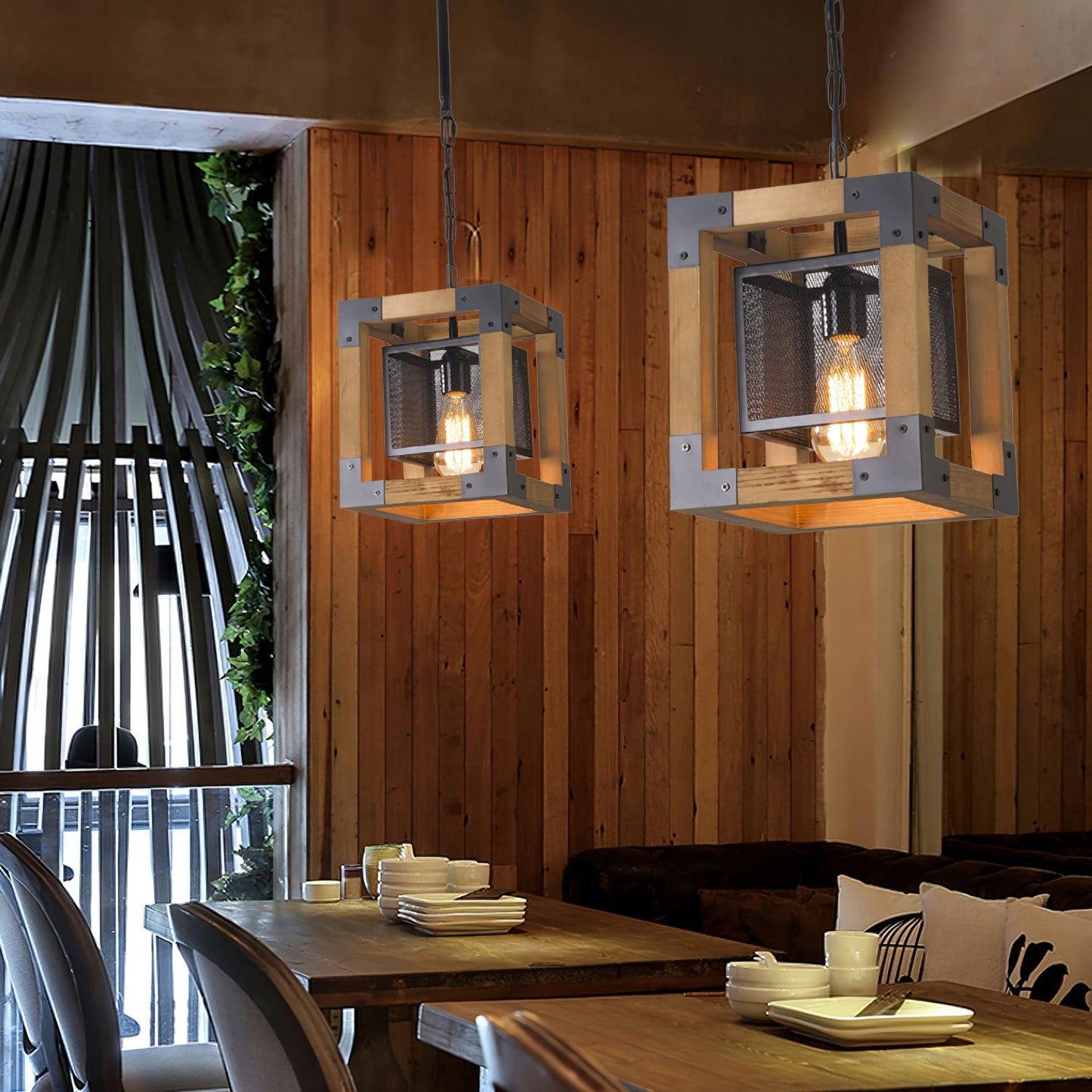 American Rectangular Retro Chandelier