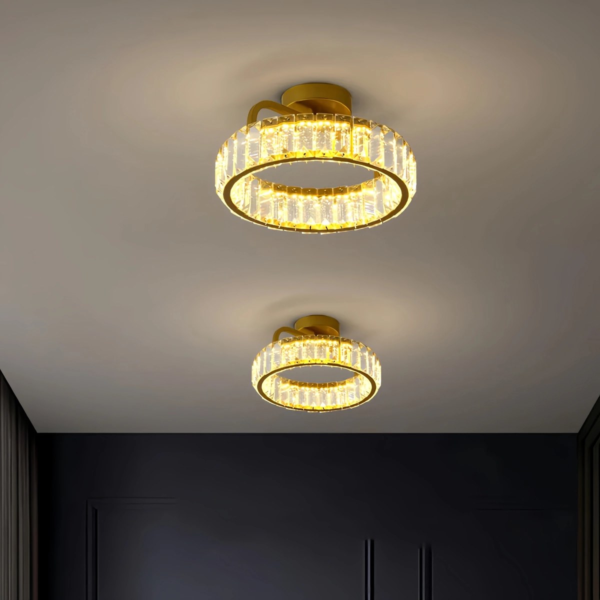 Sparkling Crystal Ceiling Lamp