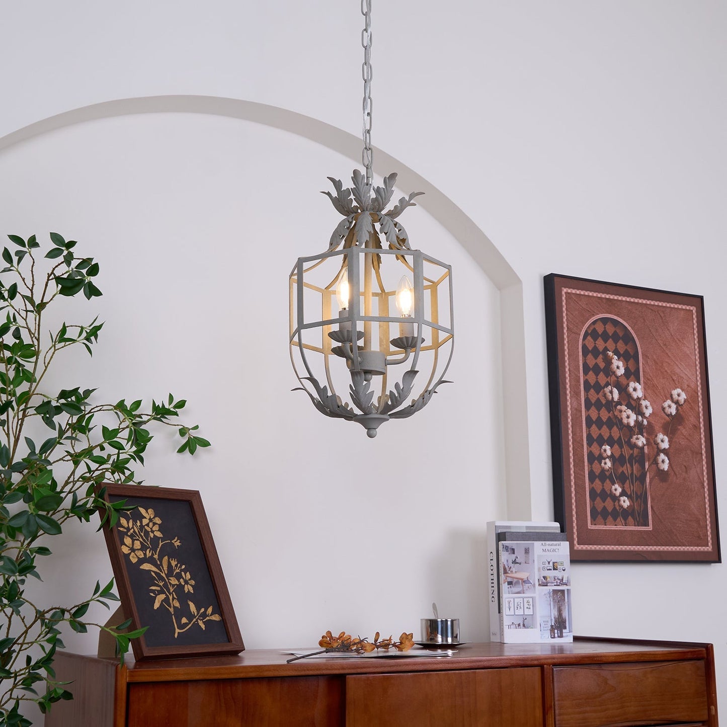 French Country Birdcage Chandelier