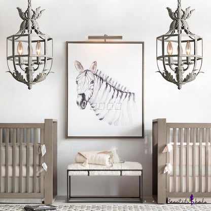 French Country Birdcage Chandelier