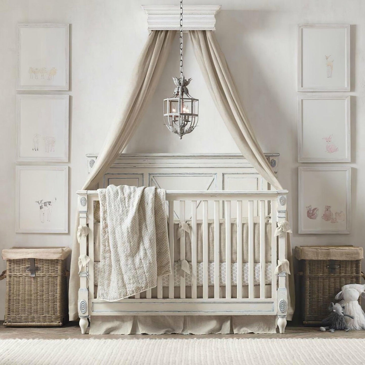 French Country Birdcage Chandelier