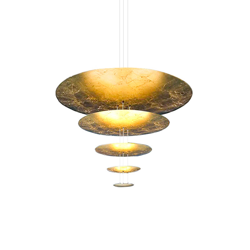 Italian Gold Leaf Chandelier
