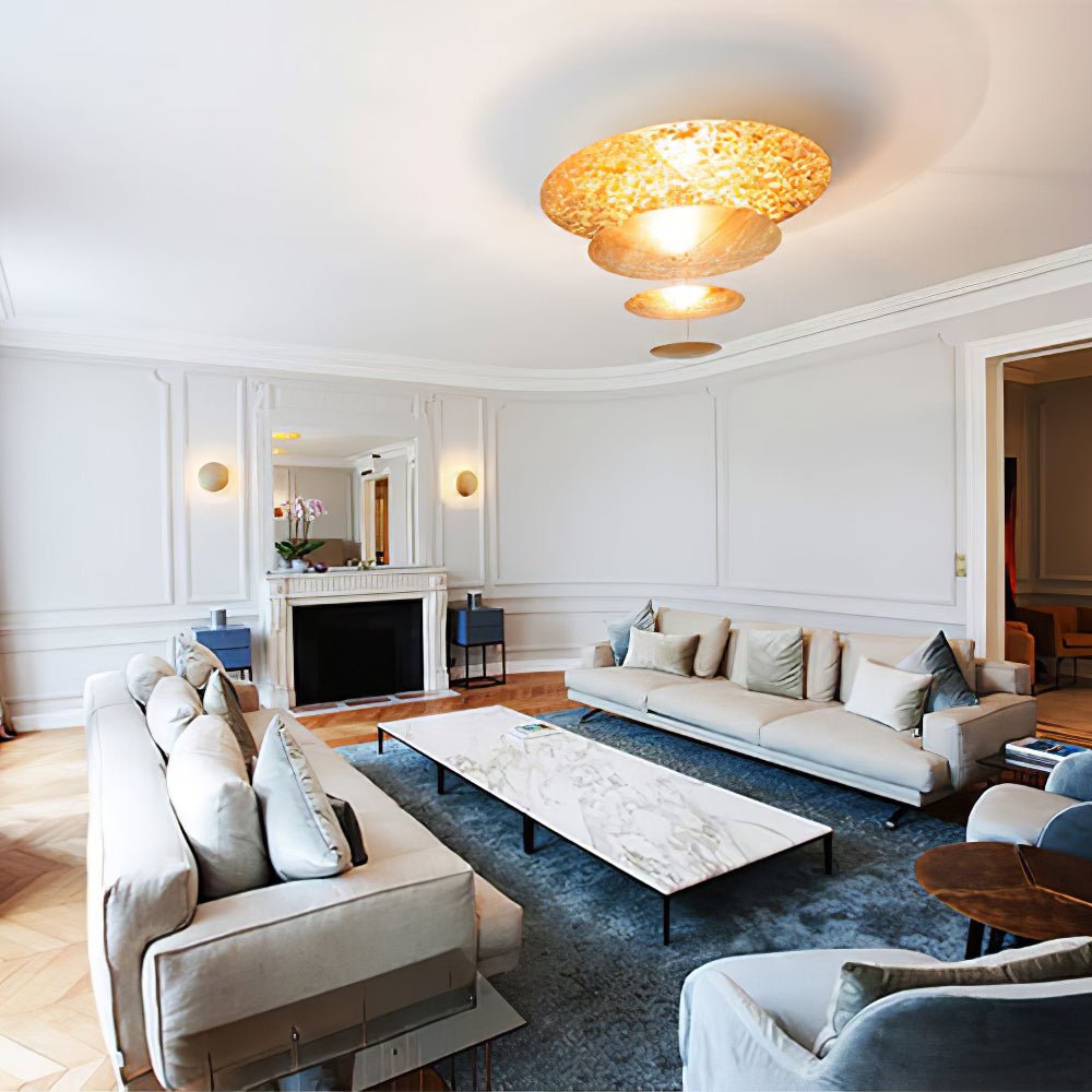 Italian Gold Leaf Chandelier