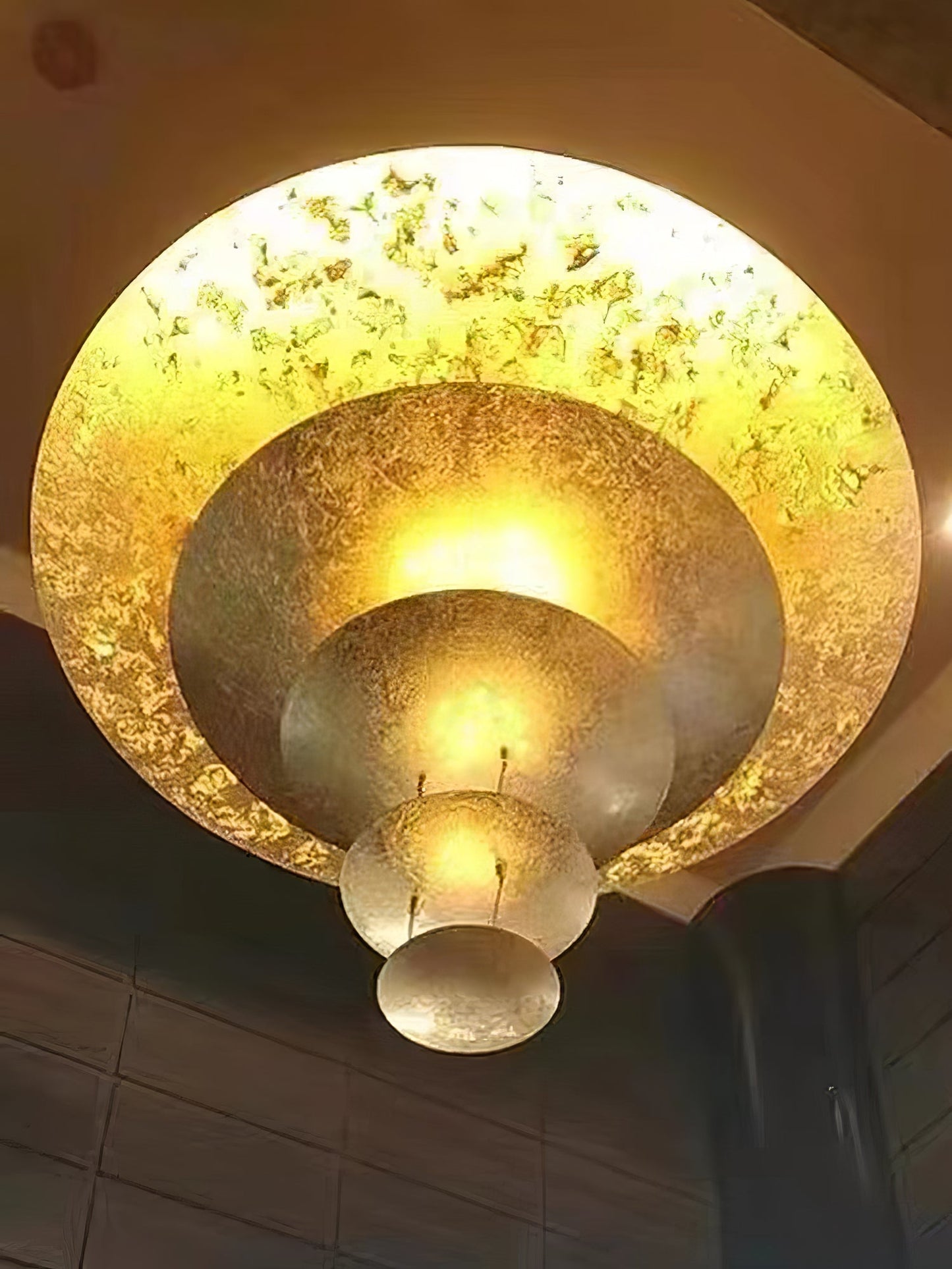 Italian Gold Leaf Chandelier