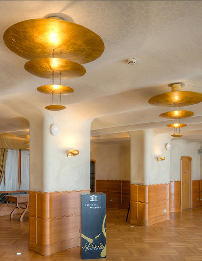 Italian Gold Leaf Chandelier