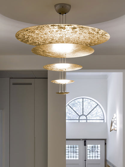 Italian Gold Leaf Chandelier