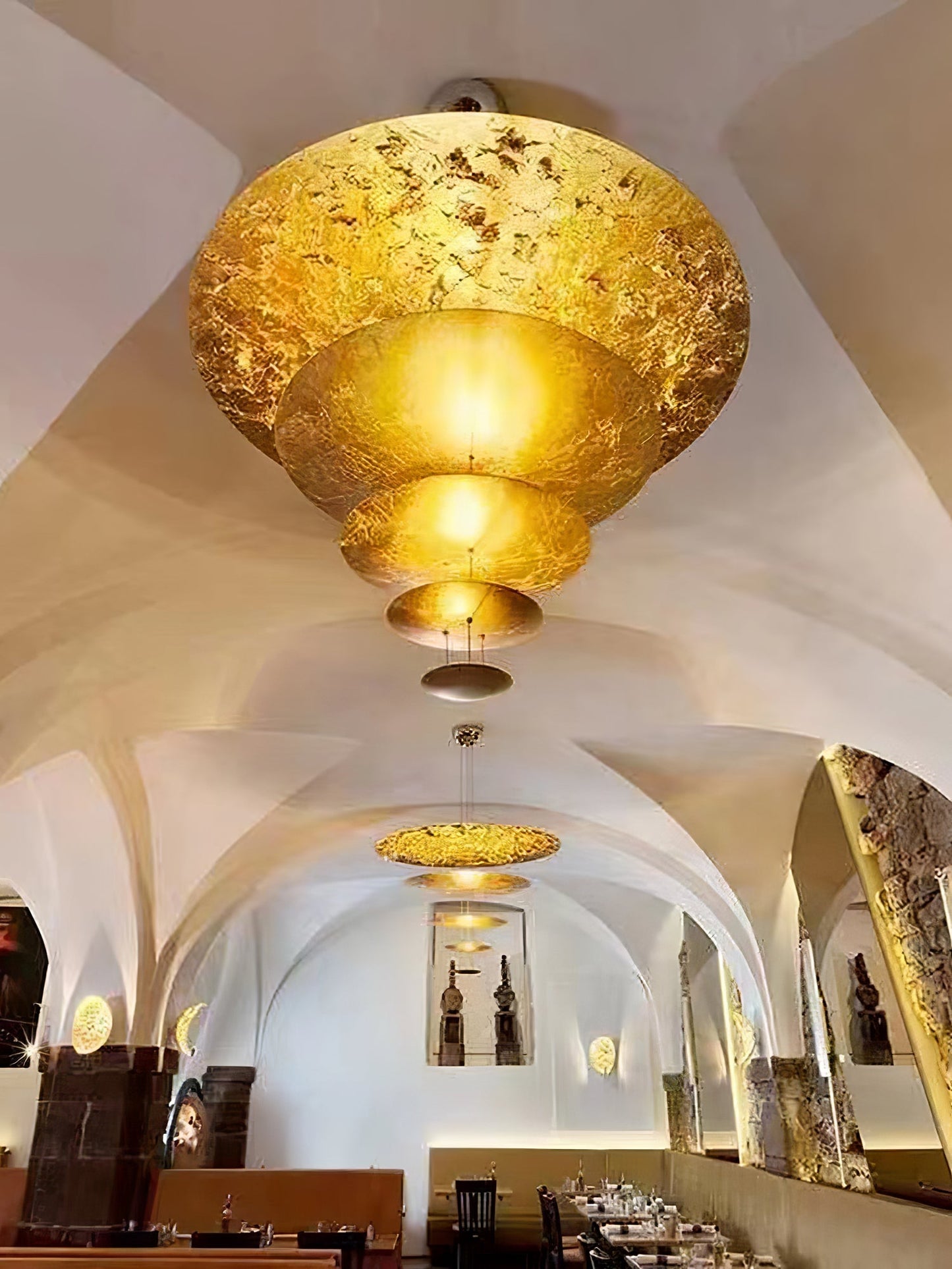 Italian Gold Leaf Chandelier