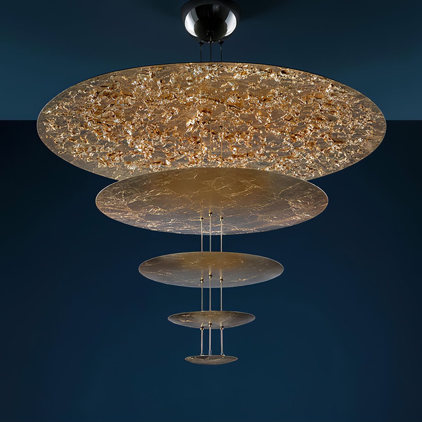 Italian Gold Leaf Chandelier