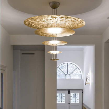 Italian Gold Leaf Chandelier